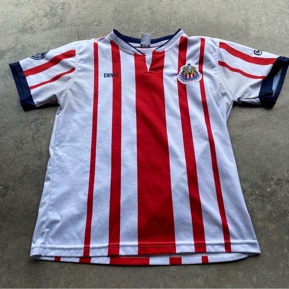RARE Chivas Guadalajara JVC jersey 2003 Fuerzas Basicas 
Size Youth Medium - Picture 1 of 6